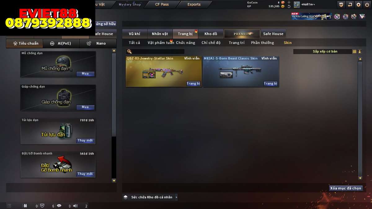 shop acc cf uy tin gia re